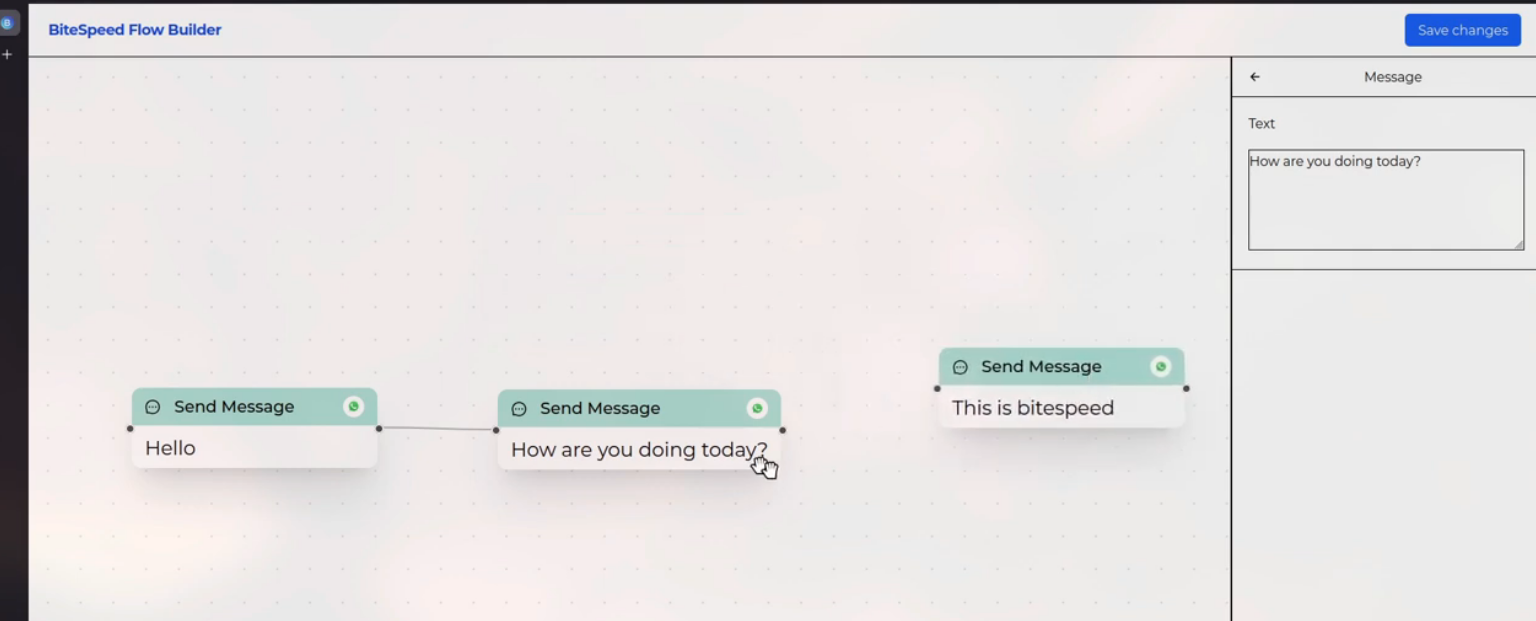 BiteSpeed Shopify WhatsApp app screenshot