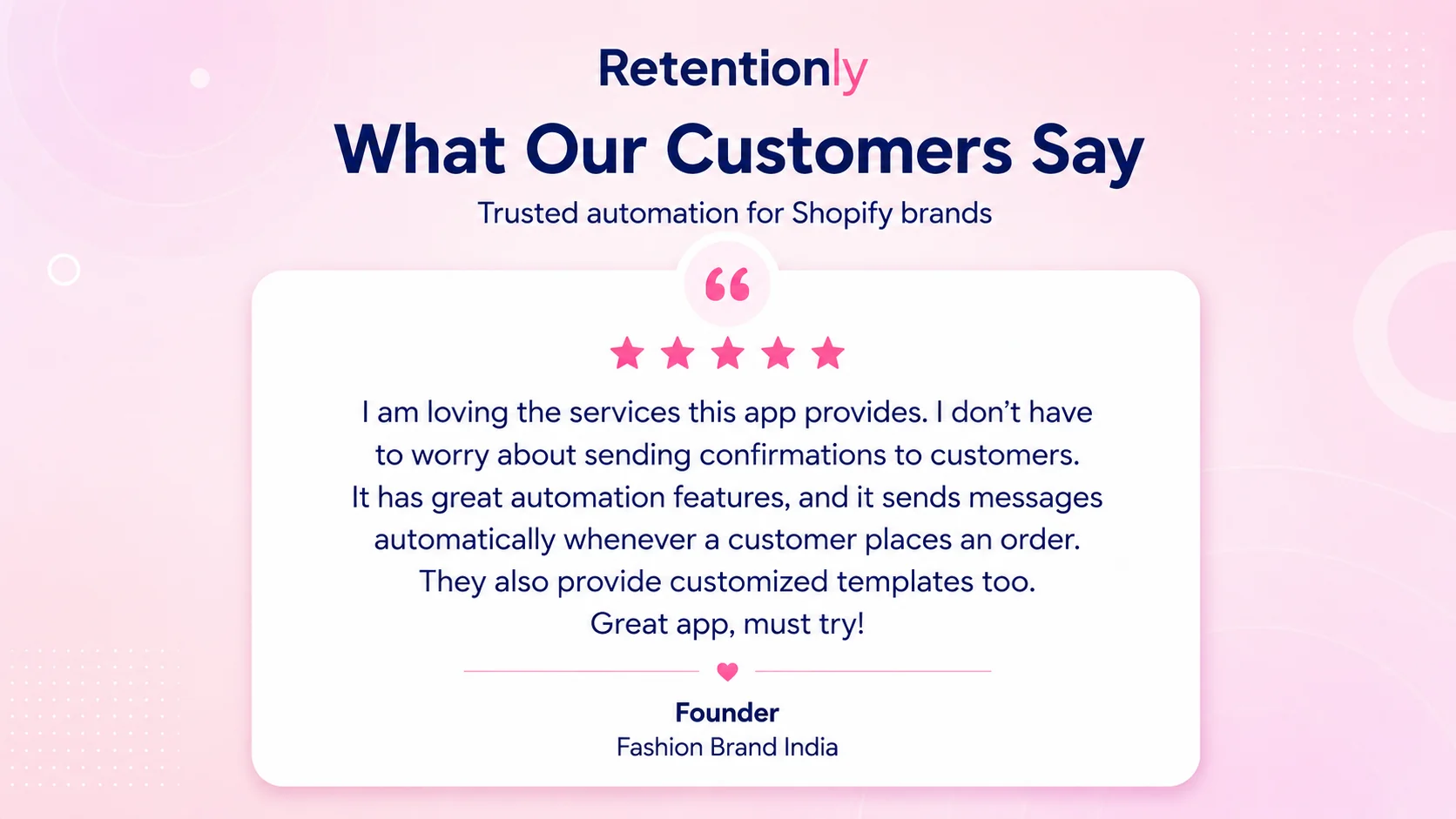 Retentionly Shopify merchant review